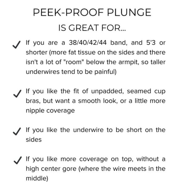 BNWT Peek-Proof T-Shirt FlexWire Contour Plunge Bra 36 DD - Picture 9 of 12